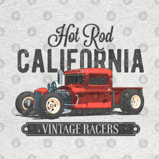 California Hot Rod Vintage Racers by funkymonkeytees